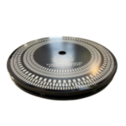 Platengrijper met stroboscoopschijf