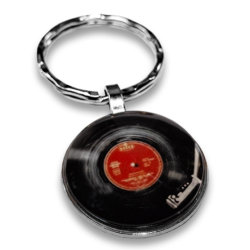 Porte-clés platine vinyle vintage