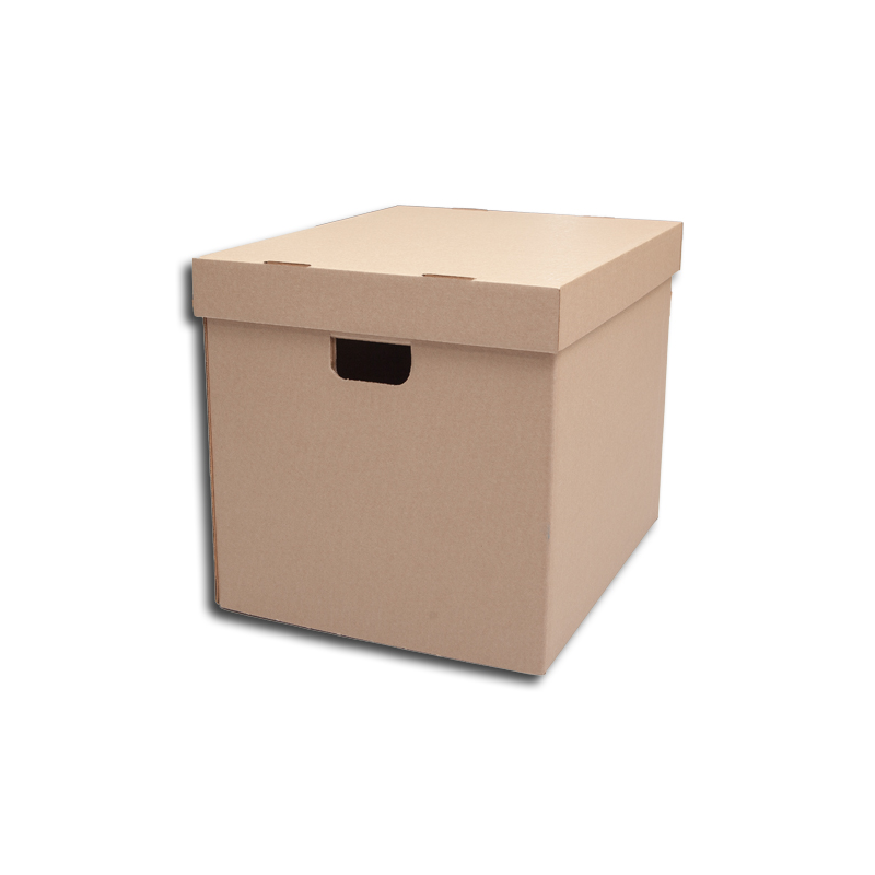 Cardboard storage box for LP's (with lid)