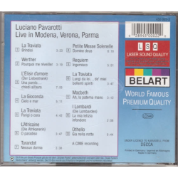 (CD) Luciano Pavarotti - Live In Verona, Modena, Parma