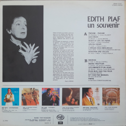 (LP) Edith Piaf - Un Souvenir